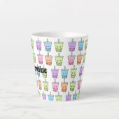 ボバミルクティー味 カフェラテマグ (正面)