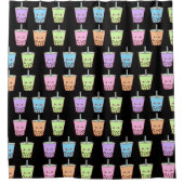 ボバミルクティー味 シャワーカーテン (正面)