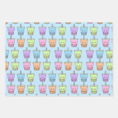 ボバミルクティー味 ラッピングペーパーシート (正面3)