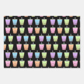 ボバミルクティー味 ラッピングペーパーシート (正面)