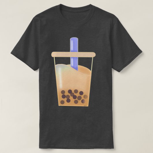 ボバミルクティー Tシャツ (デザイン正面)