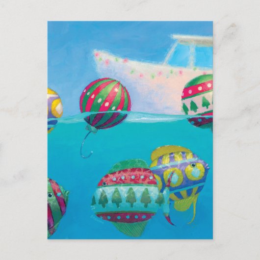 ボバーフィッシュ球根クリスマスポストカード シーズンポストカード (正面)