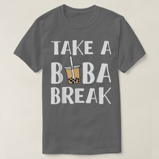 ボバーブラブルティーを飲む1640 Tシャツ (デザイン正面)
