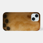 ボバ乳おもしろい茶 iPhone 15ケース (裏面横)