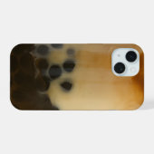ボバ乳クール茶 iPhone 15ケース (裏面横)