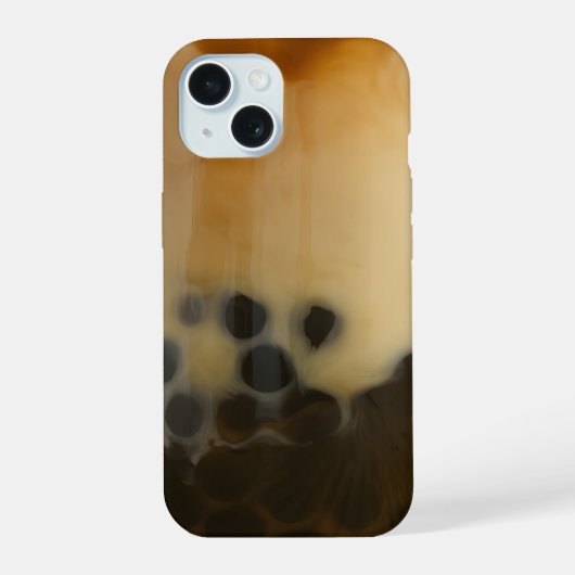 ボバ乳クール茶 iPhone 15ケース (裏面)