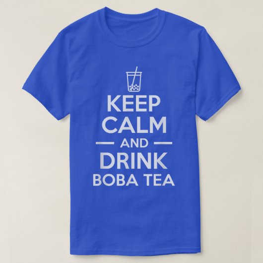 ボバ保茶バブルを飲む Tシャツ (デザイン正面)