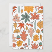 ボパーソナライズされたエレガントタ自然感謝祭 招待状 (裏面)