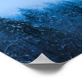 ボヒニ湖、スロで雪に覆われた森の上の霧 ポスター (角)