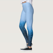 ボヒニ湖、スロで雪に覆われた森の上の霧 レギンス (左)