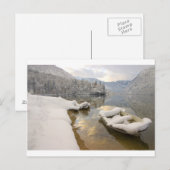 ボヒニ湖（冬）、スロベニア ポストカード (正面/裏面)