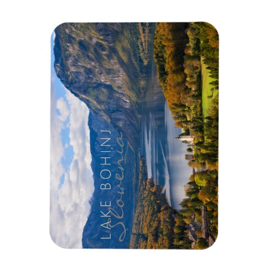 ボヒニ湖（秋スロベニア） マグネット (縦)