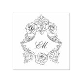 ボビクトリアンタニカルリースロコクレストモノグラム ラバースタンプ (インプリント)