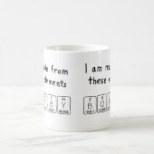 ボビーの周期表の名前のマグ コーヒーマグカップ (中央)