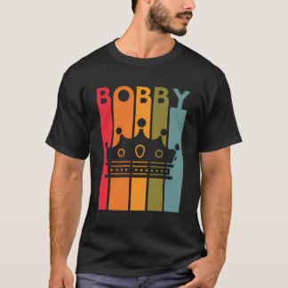 ボビーギフトアイディアボーイズ男性レトロ名Vint Tシャツ