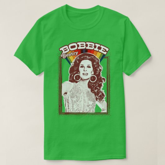 ボビージェントリーヴィンテージスタイルファンデザイン Tシャツ (デザイン正面)