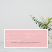 ボビーピンロゴヘアピンクギフト証明書券 (スタンド正面)