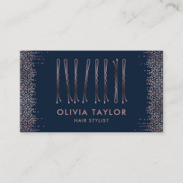 ボビーピン美容師ヘアサロン美容師 名刺