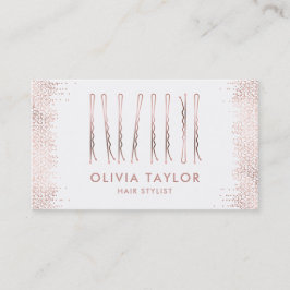 ボビーピン美容師ヘアサロン美容師 名刺