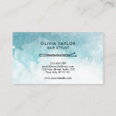 ボビーピン美容師ヘアサロン美容師 名刺 (裏面)