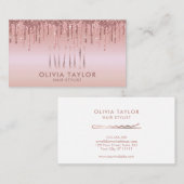 ボビーピン美容師ヘアサロン美容師 名刺 (正面/裏面)