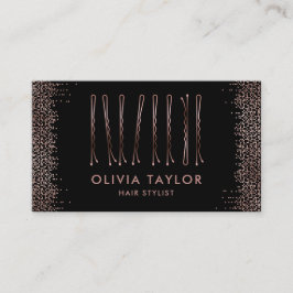 ボビーピン美容師ヘアサロン美容師 名刺