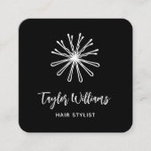 ボビーピン美容師美容師 スクエア名刺 (正面)