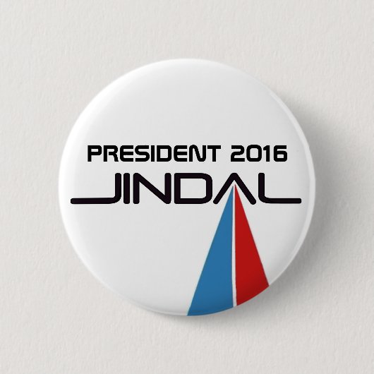 ボビー大統領2016年のJindal 缶バッジ (正面)