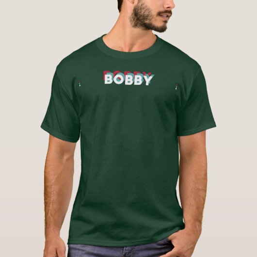 ボビー 名前 面白い 名前 ボビー 80年代 テーマ Tシャツ (正面)