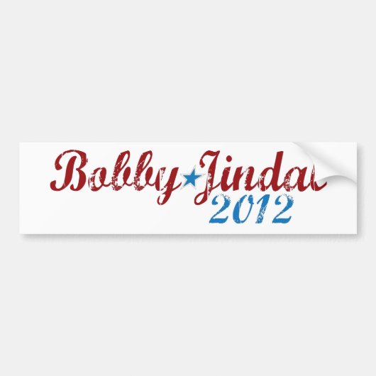 ボビーJindal 2012年 バンパーステッカー (正面)