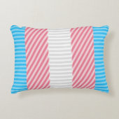 ボファンキーホストライプ抽象芸術トランスジェンダープライド国旗 アクセントクッション (正面)