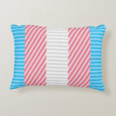 ボファンキーホストライプ抽象芸術トランスジェンダープライド国旗 アクセントクッション (裏面)