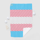 ボファンキーホストライプ抽象芸術トランスジェンダープライド国旗 ゴルフタオル (インサイチュ)