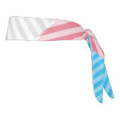 ボファンキーホストライプ抽象芸術トランスジェンダープライド国旗 タイヘッドバンド (回転90)