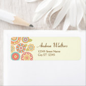 ボファンキーホレトロ花結婚の数 ラベル (インサイチュ)