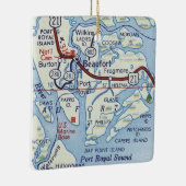 ボフォートSCヴィンテージの地図 セラミックオーナメント (右)