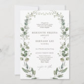 ボフォーマルエレガントタニカル結婚式招待状 招待状 (正面)