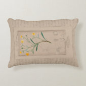 ボフランスのタニカルイラストレーションバターカップ アクセントクッション (正面)