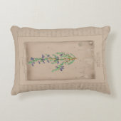 ボフランスのタニカルイラストレーションベルヘザー アクセントクッション (正面)