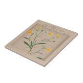 ボフランスのタニカルバターカップイラストレーション タイル (側面)