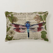 ボフランスのタ葉モダンヴィンテージ アクセントクッション (正面)