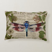 ボフランスのタ葉モダンヴィンテージ アクセントクッション (裏面)