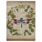 ボフランスのタ葉モダンヴィンテージ クリップボード (裏面)