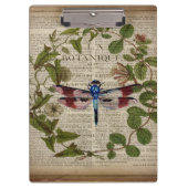 ボフランスのタ葉モダンヴィンテージ クリップボード (正面)