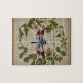 ボフランスのタ葉モダンヴィンテージ ジグソーパズル (横)