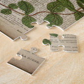 ボフランスのタ葉モダンヴィンテージ ジグソーパズル (側面)