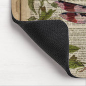 ボフランスのタ葉モダンヴィンテージ マウスパッド (コーナー)