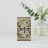 ボフランスのタ葉モダンヴィンテージ 名刺 (スタンド正面)