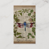 ボフランスのタ葉モダンヴィンテージ 名刺 (正面)