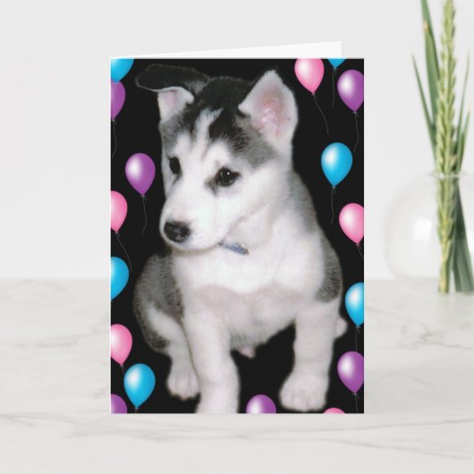 ボブおよび気球 カード (正面)